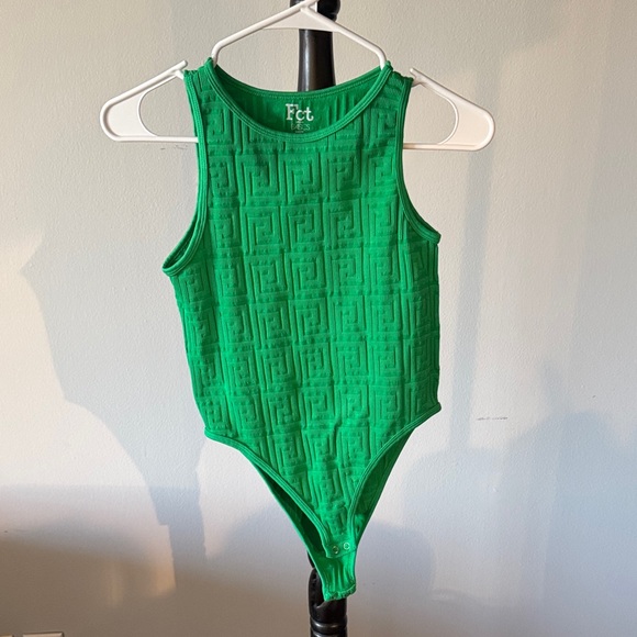 Tops - Fendi Pattern IT Green BodySuit